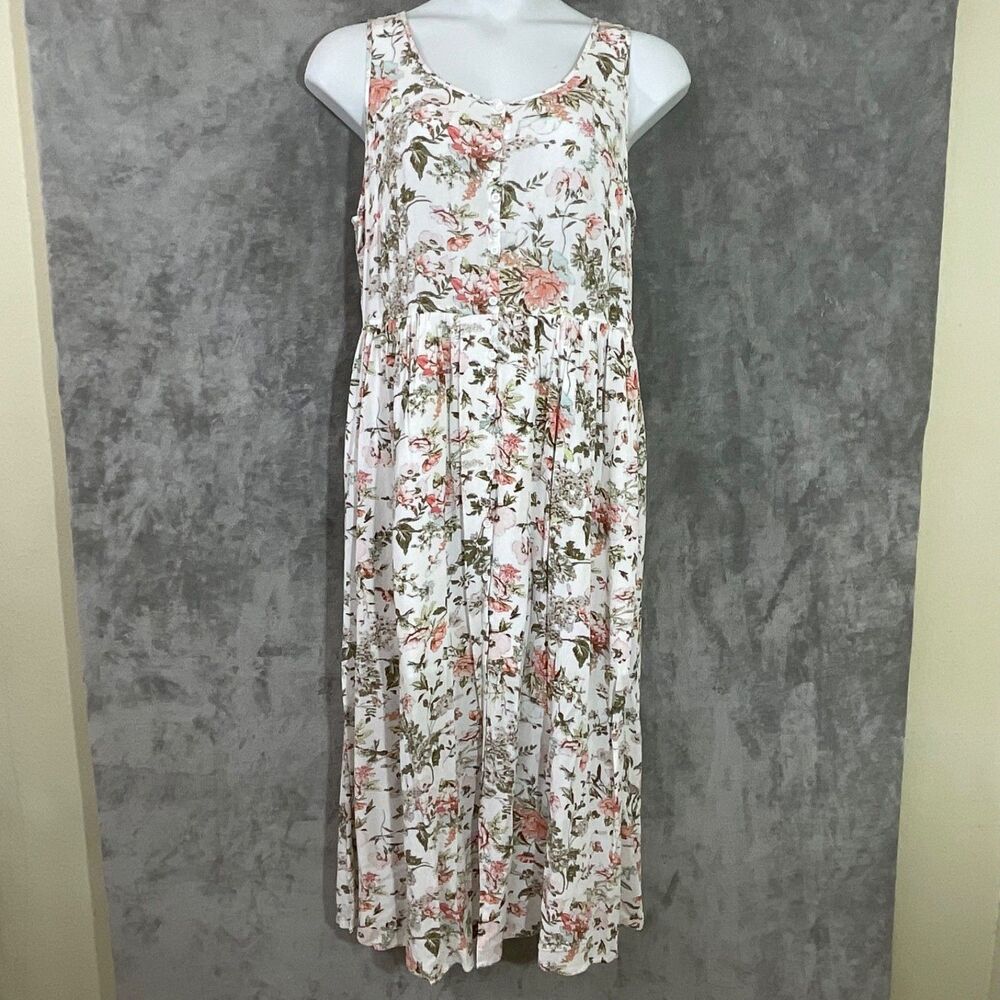 FRYE Sleeveless Maxi Dress women’s XL Floral Boho Cottage core
